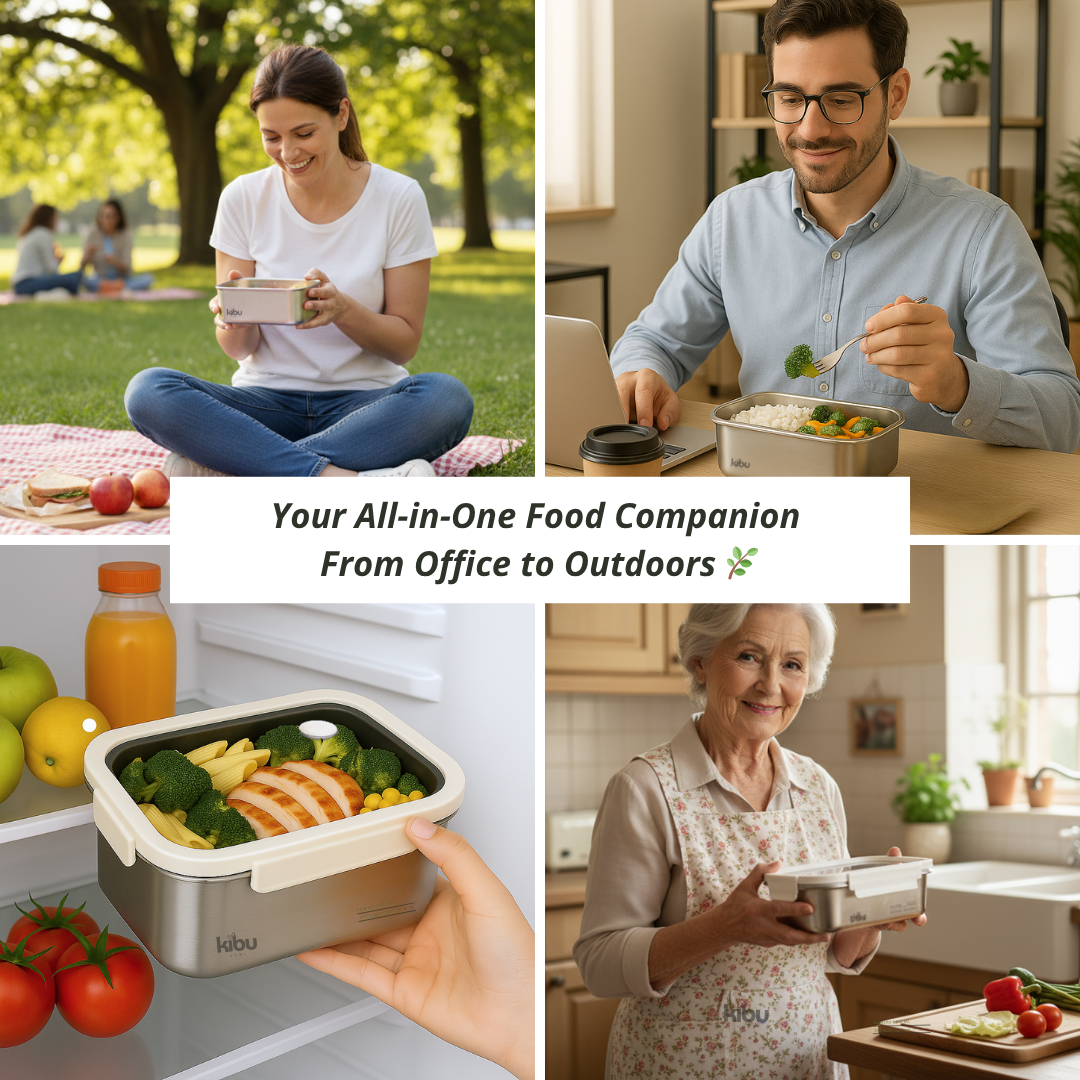 Kibu Home Stainless Steel Lunch Box (1400 ml)