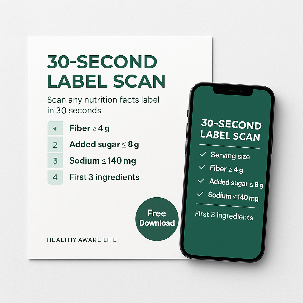 30 sec food label scan image