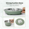 Stainless Steel Baby Feeding Set with Silicone Suction – Plate, Bowl, Cup, Spoon & Fork