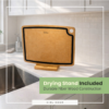 Wood Fiber Cutting Board Set with Holder