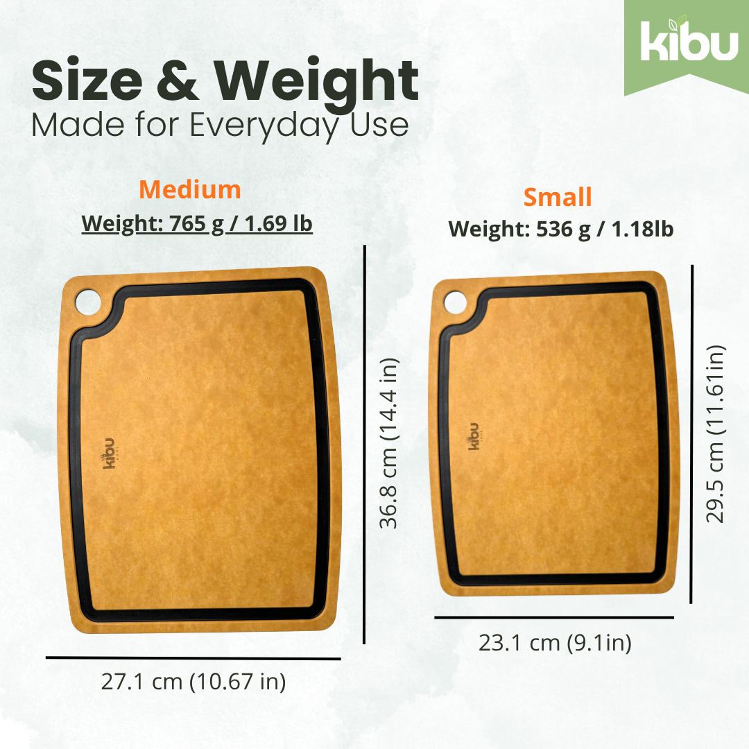 Wood Fiber Cutting Board Set with Holder